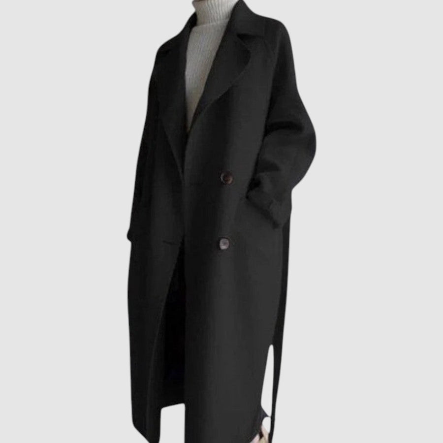 Julie | Manteau Long Élégant Coupe Classique