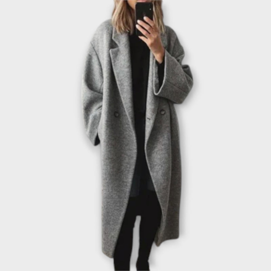 Geneviève | Manteau Long à Col Revers