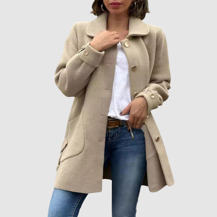 Martine | Manteau Oversize Boutonné