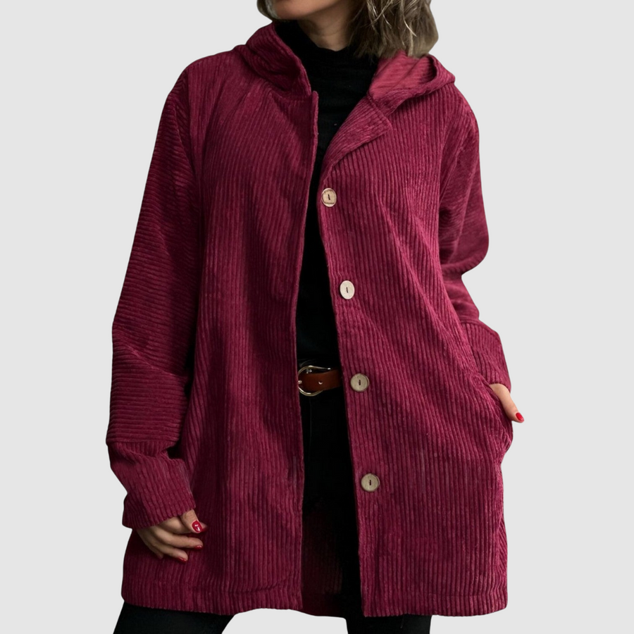 Stella | Veste en Velours à Capuche