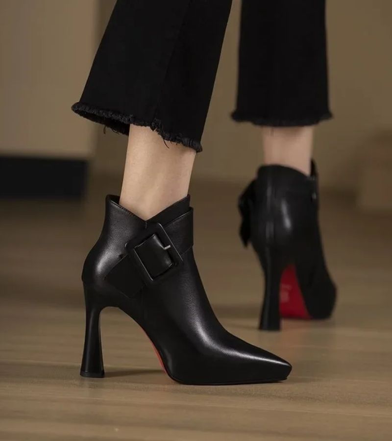 Aveline | Bottines Pointues à Boucle