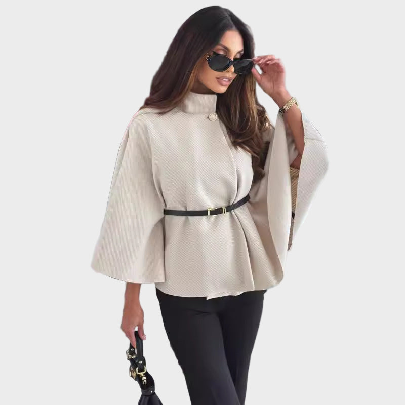 Sylvie | Veste Ceinturée Manches Papillon