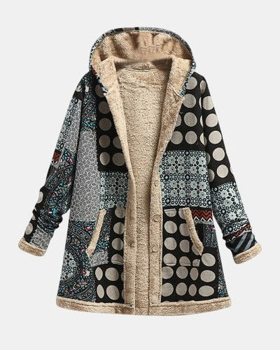Noémie | Veste Polaire Rétro à Pois