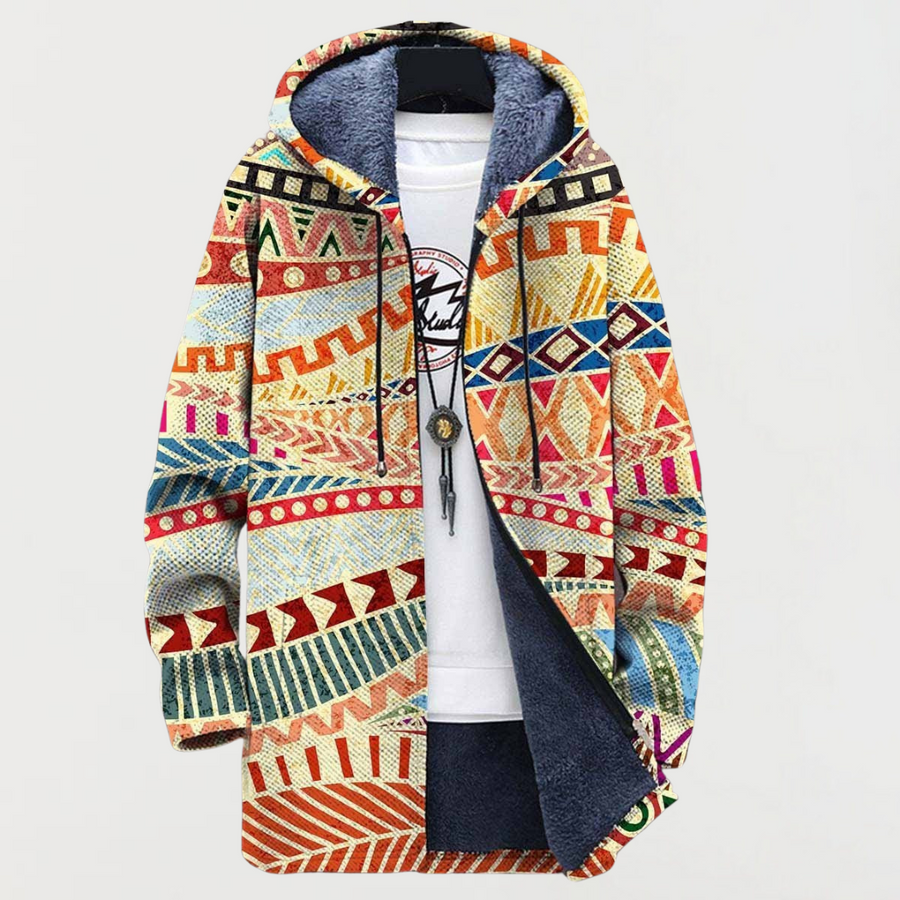 Fanny | Veste à Capuche Motif Kaléidoscope
