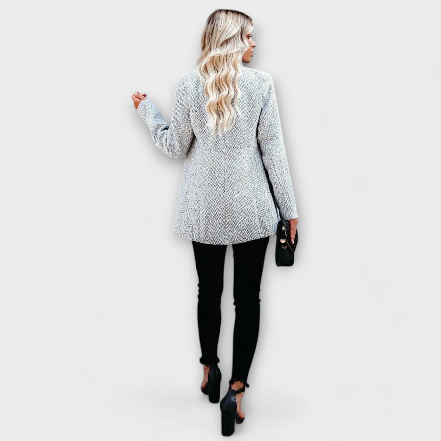 Clara | Manteau de Printemps Effet Tweed