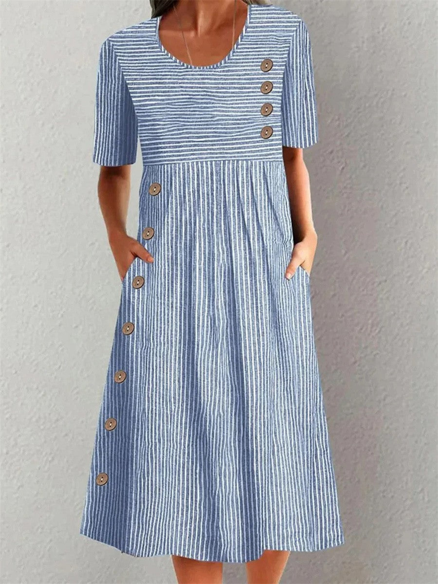 Belle | Robe d'été rayée