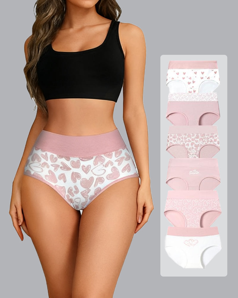Culotte Femme Mignon Amour Imprimé Doux Respirant