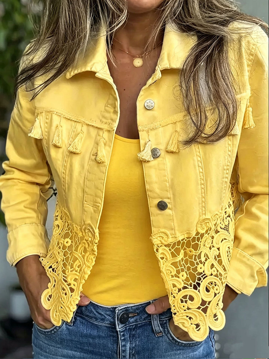 Bérénice | Veste à Franges et Dentelle