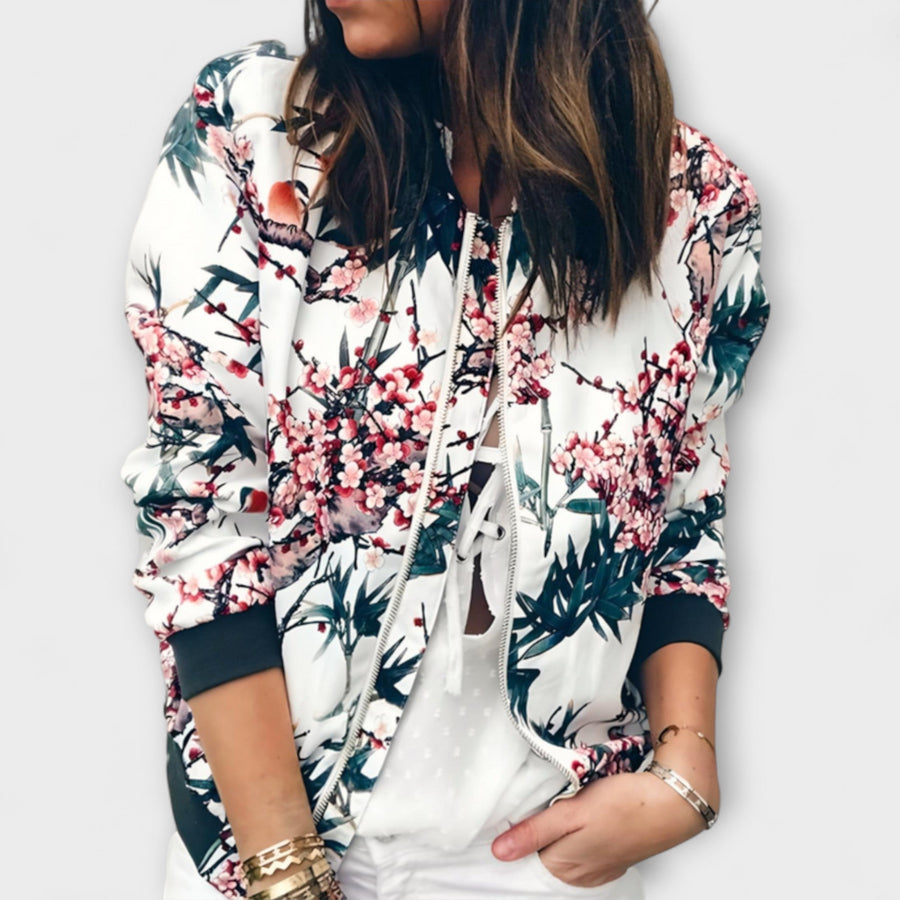 Andrée | Blouson Bomber Fleuri