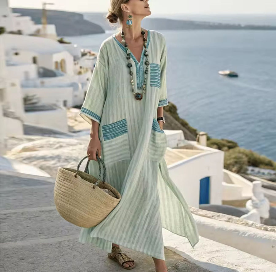 Robe Longue Élégante Kyra pour un Look Estival Stylé