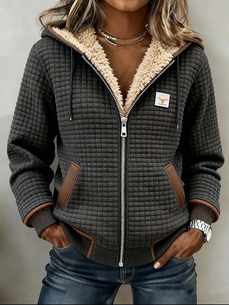 Camille | Veste Matelassée à Capuche